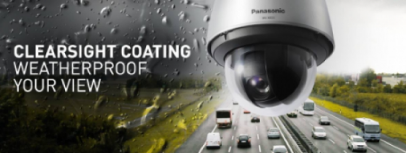 Clearsight coating - rainwash coating - Công nghệ phủ chuyên dùng ngăn bụi nước bám trên bề mặt camera Panasonic.